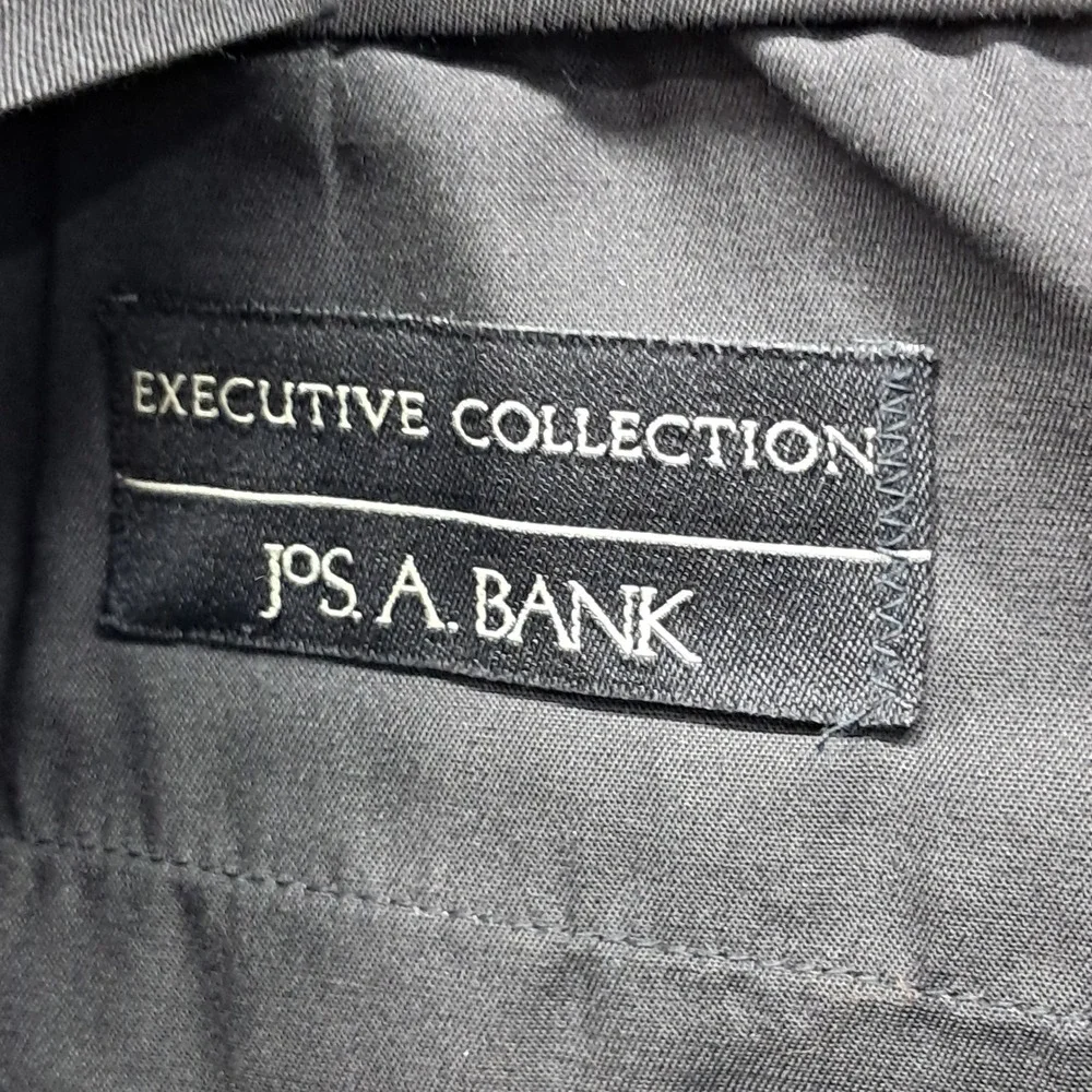 Jos A Bank Executive Collection Mens Pleated Cuffed Dress Pants Brown 34x32